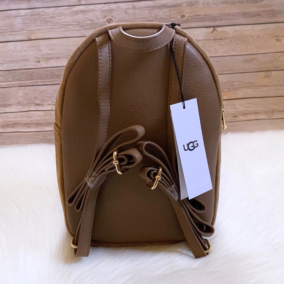 UGG Dannie Mini Backpack Sheepskin In Chestnut - Picture 5 of 10